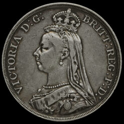 1887 Queen Victoria Jubilee Head Silver Crown Obverse