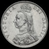 1887 Queen Victoria Jubilee Head Silver Florin Obverse