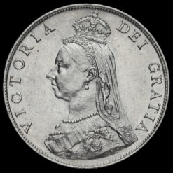 1887 Queen Victoria Jubilee Head Silver Florin Obverse