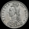1887 Queen Victoria Jubilee Head Silver Half Crown Obverse