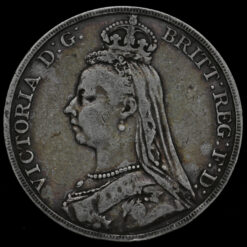 1892 Queen Victoria Jubilee Head Silver Crown Obverse