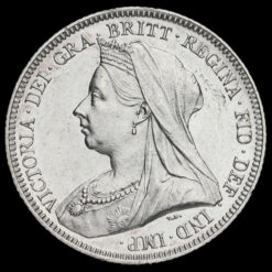 1893 Queen Victoria Veiled Head Silver Shilling Obverse