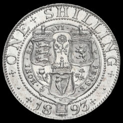 1893 Queen Victoria Veiled Head Silver Shilling Reverse