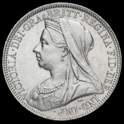 1896 Queen Victoria Veiled Head Silver Florin Obverse