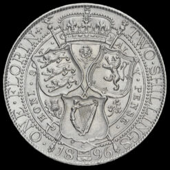 1896 Queen Victoria Veiled Head Silver Florin Reverse