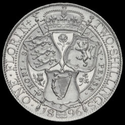 1896 Queen Victoria Veiled Head Silver Florin Reverse