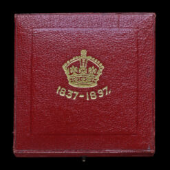 1897 Queen Victoria Official Diamond Jubilee Large Silver Medal Case