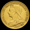 1899 Queen Victoria Veiled Head Gold Half Sovereign Obverse
