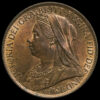 1899 Queen Victoria Veiled Head Penny Obverse