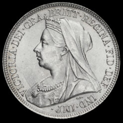 1899 Queen Victoria Veiled Head Silver Shilling Obverse