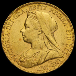 1900 Queen Victoria Veiled Head Gold Full Sovereign Obverse