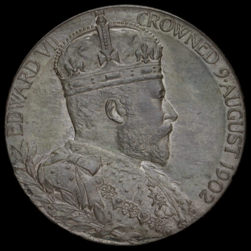 1902 Edward VII Coronation Official Silver Medal Obverse