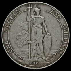 1902 Edward VII Silver Florin Reverse