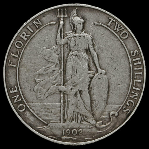 1902 Edward VII Silver Florin Reverse