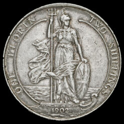 1902 Edward VII Silver Florin Reverse
