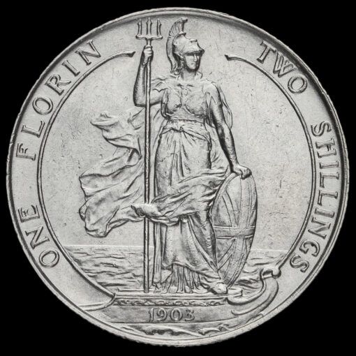 1903 Edward VII Silver Florin Reverse