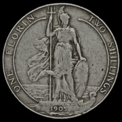 1905 Edward VII Silver Florin Reverse