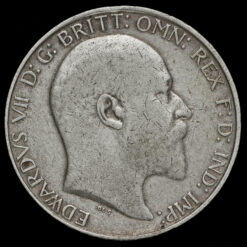1908 Edward VII Silver Florin Obverse