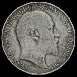 1909 Edward VII Silver Florin Obverse
