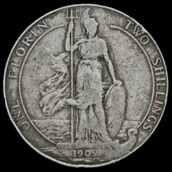 1909 Edward VII Silver Florin Reverse