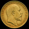 1909 Edward VII Gold Half Sovereign Obverse