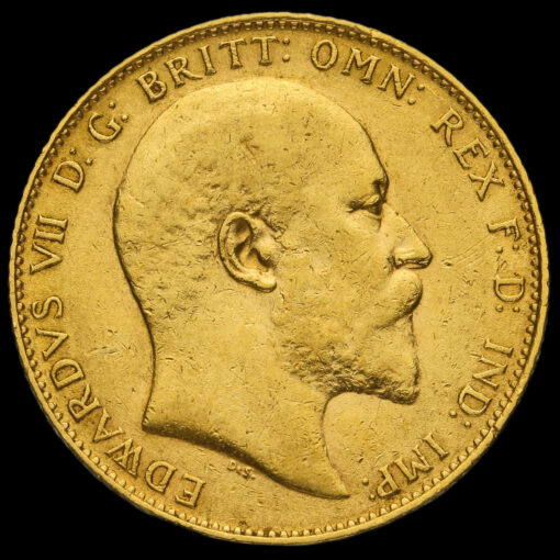 1910 Edward VII Gold Full Sovereign Obverse