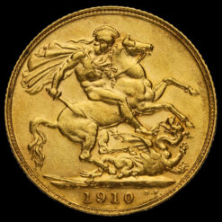 1910 Edward VII Gold Full Sovereign Reverse