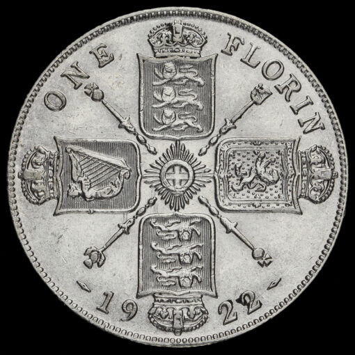 1922 George V Silver Florin Reverse