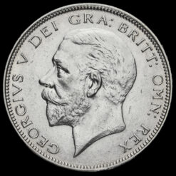 1926 George V Silver Half Crown Obverse