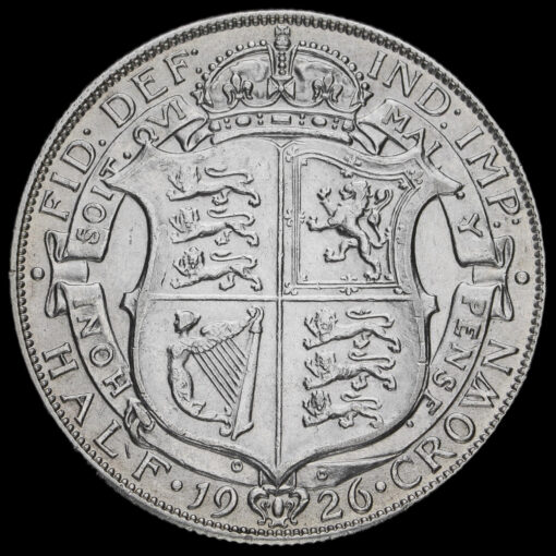 1926 George V Silver Half Crown Reverse