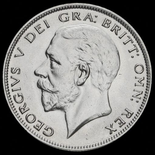 1929 George V Silver Half Crown Obverse