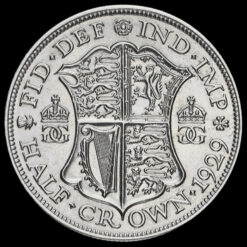 1929 George V Silver Half Crown Reverse