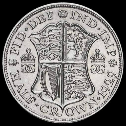 1929 George V Silver Half Crown Reverse