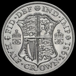1931 George V Silver Half Crown Reverse