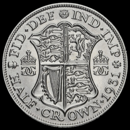 1931 George V Silver Half Crown Reverse
