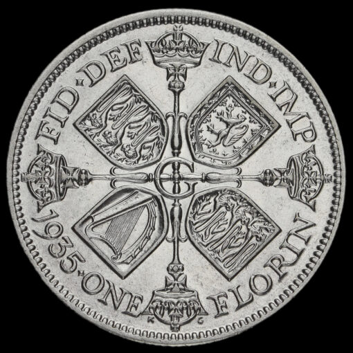 1935 George V Silver Florin Reverse