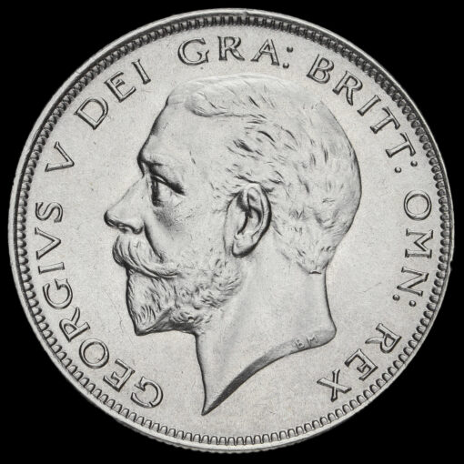 1935 George V Silver Half Crown Obverse