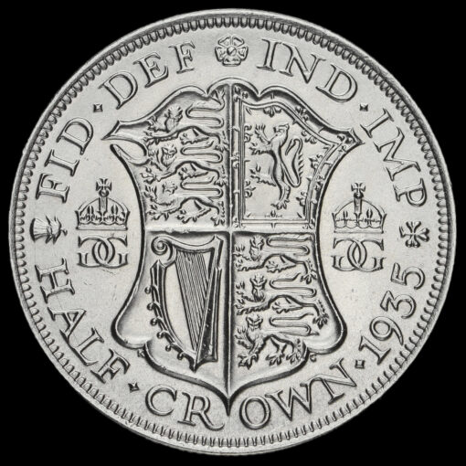 1935 George V Silver Half Crown Reverse