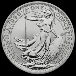 1998 Elizabeth II £2 Britannia 1 Ounce Silver Coin Reverse
