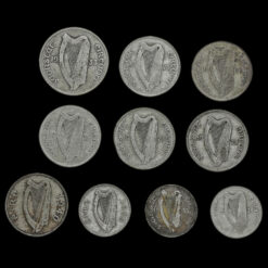 95 Grams of Circulated Ireland Éire .750 Silver Coins Obverse