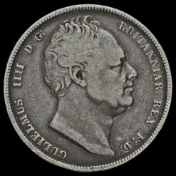 1834 William IV Milled Silver Half Crown Obverse