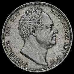 1836 William IV Milled Silver Half Crown Obverse