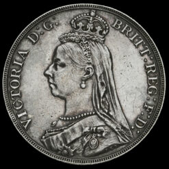 1887 Queen Victoria Jubilee Head Silver Crown Obverse