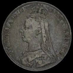 1889 Queen Victoria Jubilee Head Silver Crown Obverse