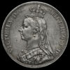 1889 Queen Victoria Jubilee Head Silver Crown Obverse