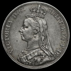 1889 Queen Victoria Jubilee Head Silver Crown Obverse