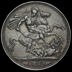 1889 Queen Victoria Jubilee Head Silver Crown Reverse