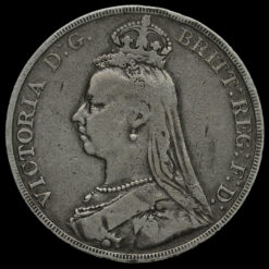 1889 Queen Victoria Jubilee Head Silver Crown Obverse