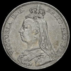 1889 Queen Victoria Jubilee Head Silver Crown Obverse