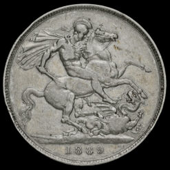1889 Queen Victoria Jubilee Head Silver Crown Reverse
